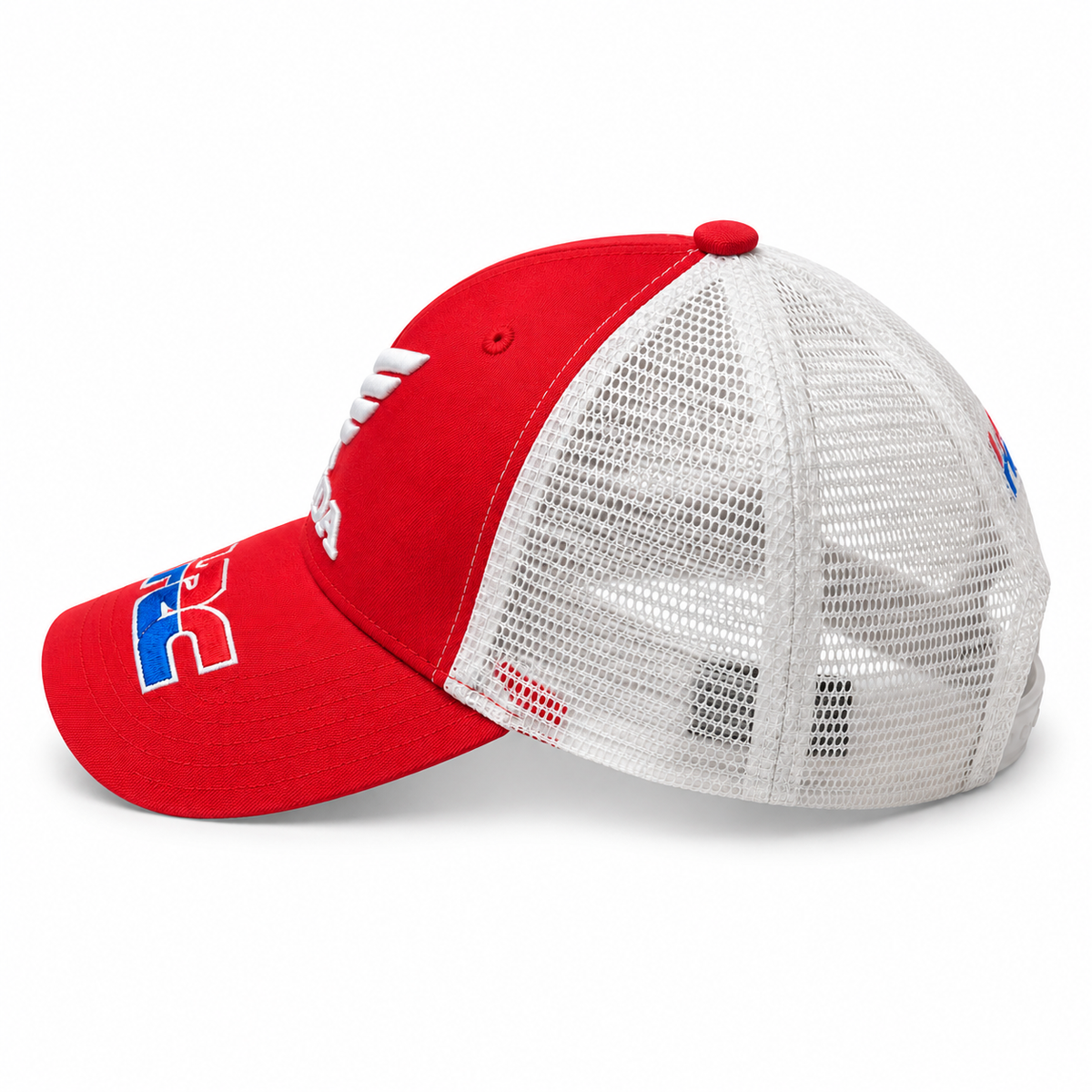 Honda HRC Red Mesh Trucker Printed Cap