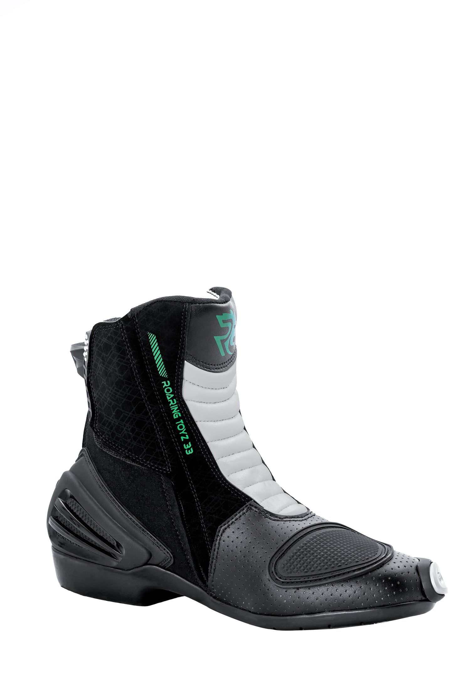 Roaring Toyz 33 Blazekin Green Black Short Racing Boots