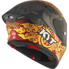 KYT TT Revo Enea Bastianini Indonesia Replica 2023 Matt Black Helmet