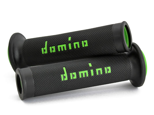 DOMINO ROAD RACING HANDLE GRIPS BLACK/GREEN
