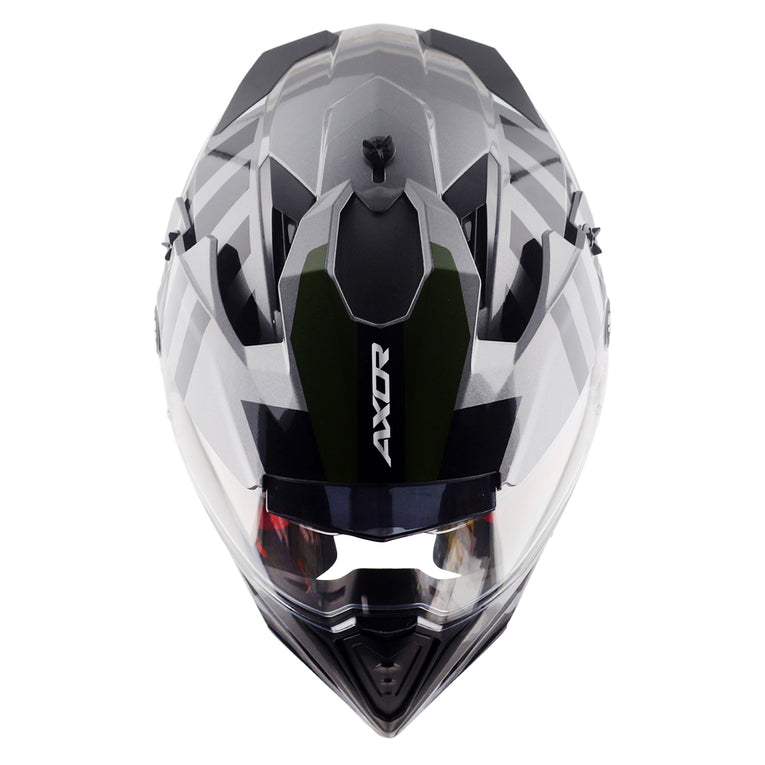 Axor X-Cross Dual Visor Orbit Helmet ATHENA GREY BLACK