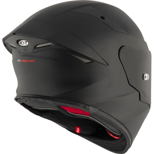 KYT TT Revo Plain Matt Black Helmet