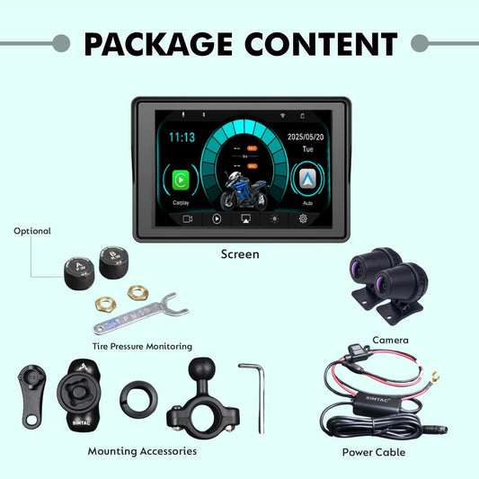 Simtac motorcycle GPS CarPlay & Android Auto system – M4D