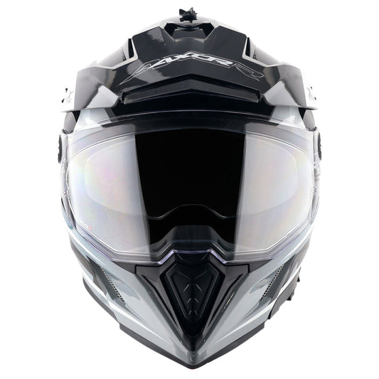 Axor X-Cross Dual Visor Flagstaff Helmet NARDO GREY BLACK
