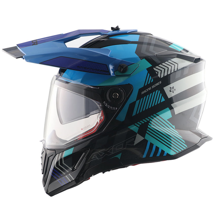 X-Cross Dual Visor Gambling Helmet