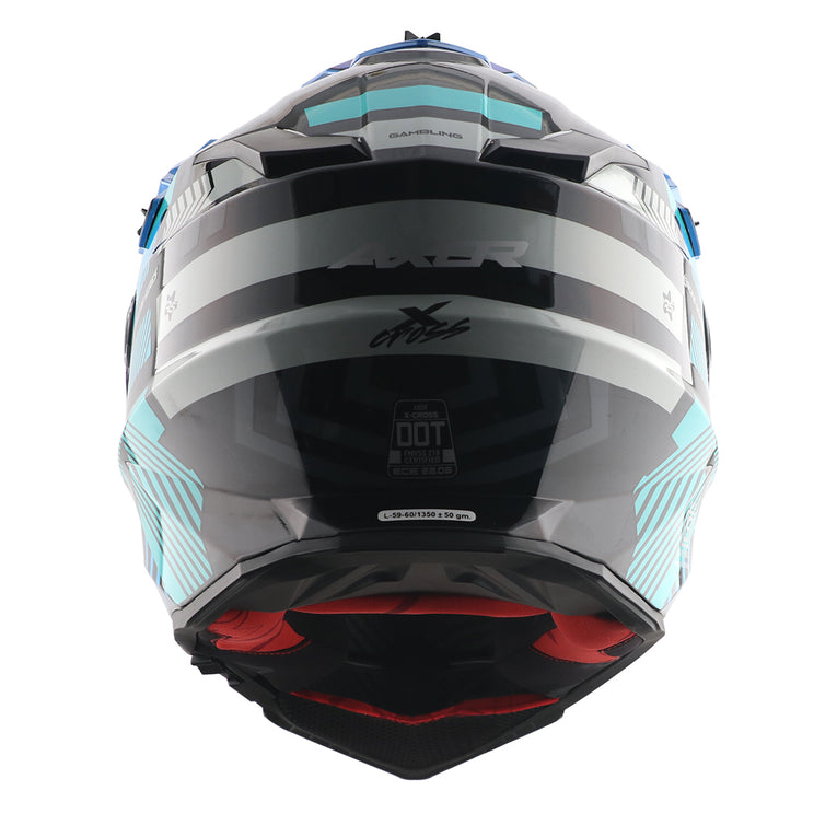 X-Cross Dual Visor Gambling Helmet
