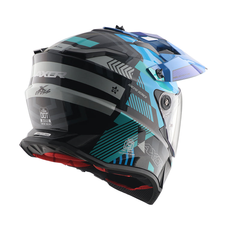 X-Cross Dual Visor Gambling Helmet
