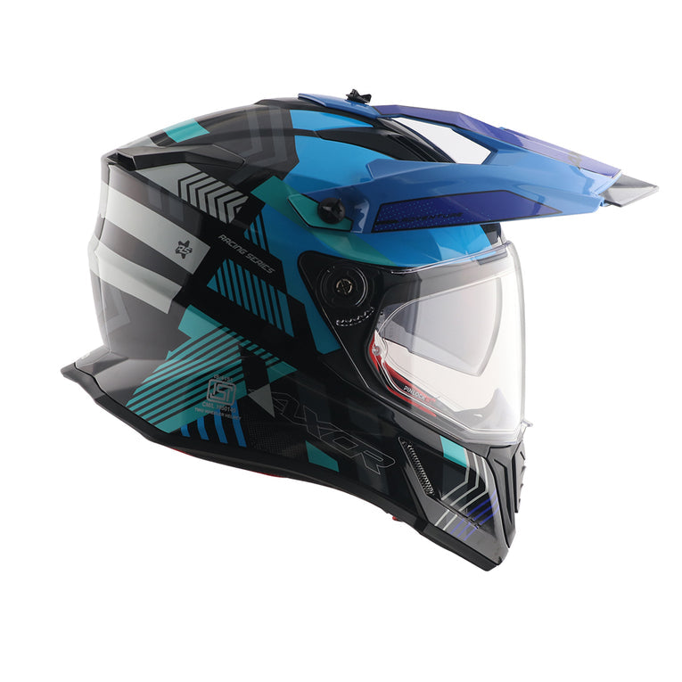 X-Cross Dual Visor Gambling Helmet