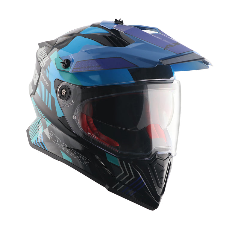X-Cross Dual Visor Gambling Helmet