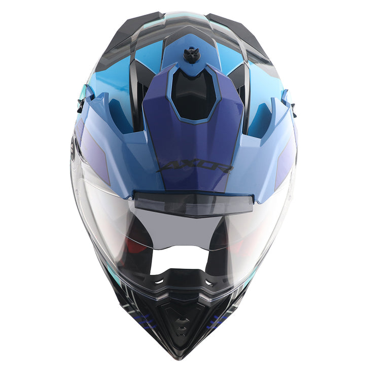 X-Cross Dual Visor Gambling Helmet