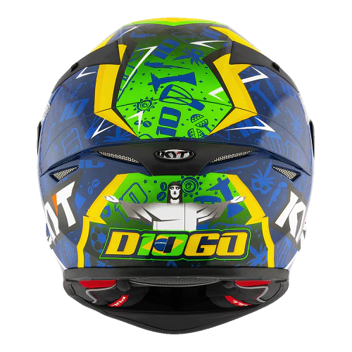 KYT TT Revo Diogo Moreira 2024 Replica Gloss Blue Helmet