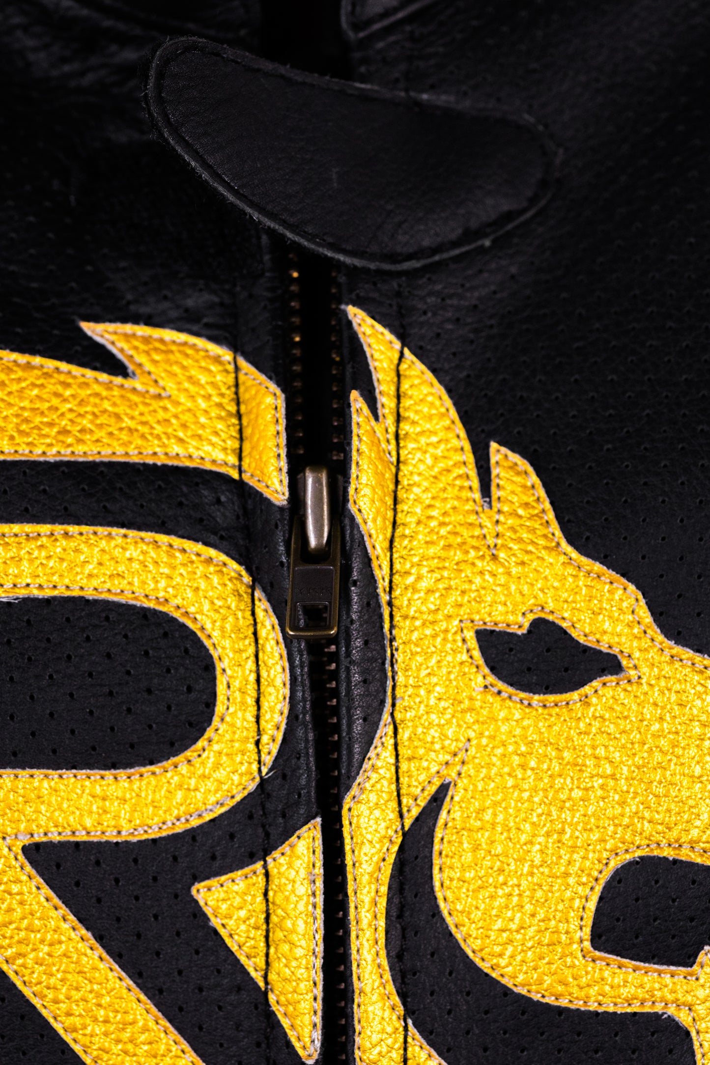 Roaring Toyz 33 Black Gold Racing Two Piece Suit