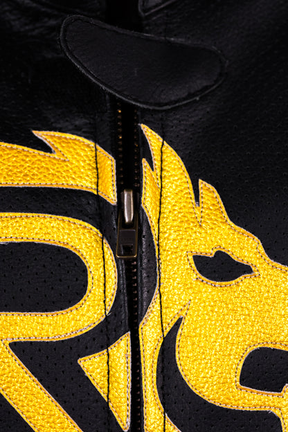 Roaring Toyz 33 Black Gold Racing Two Piece Suit