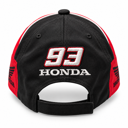 Honda 93 Red Visor Racing Printed Cap