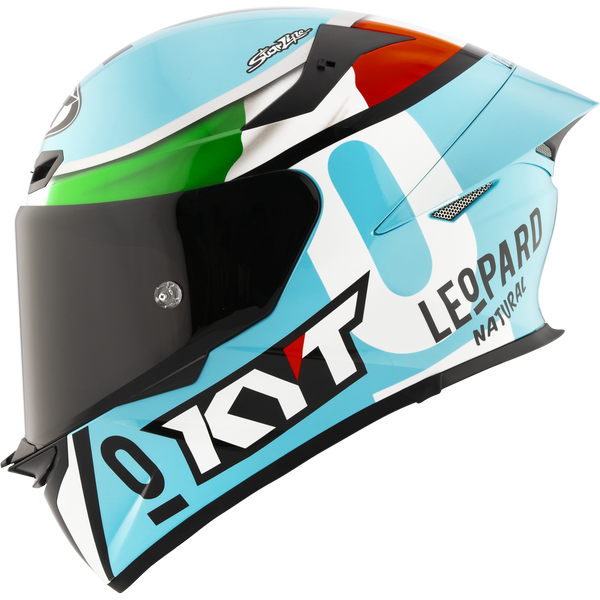KYT TT Revo Leopard Replica Tricolore Helmet