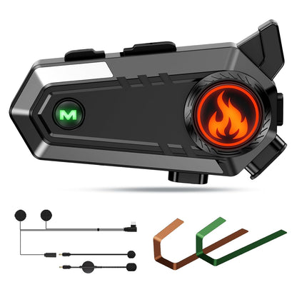 EDYELL C9 Motorcycle Bluetooth Intercom Headset,600M Talkback Distance,Wireless 50MM Earphone Helmet Bluetooth,IPX6 Waterproof, Available 3 Colours