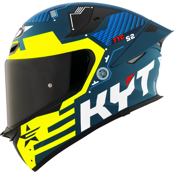 KYT TT Revo Fuselage Yellow Matt Helmet
