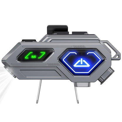 EDYELL C8 Pro Motorcycle Bluetooth 600mtr Range Intercom, 2 Rider can Connect ,LED Emergency Lights,HiFi Stereo Calls, IPX6 Waterproof