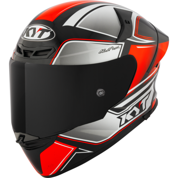 KYT TT Revo Tourist Red Fluo Helmet