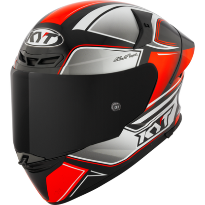 KYT TT Revo Tourist Red Fluo Helmet