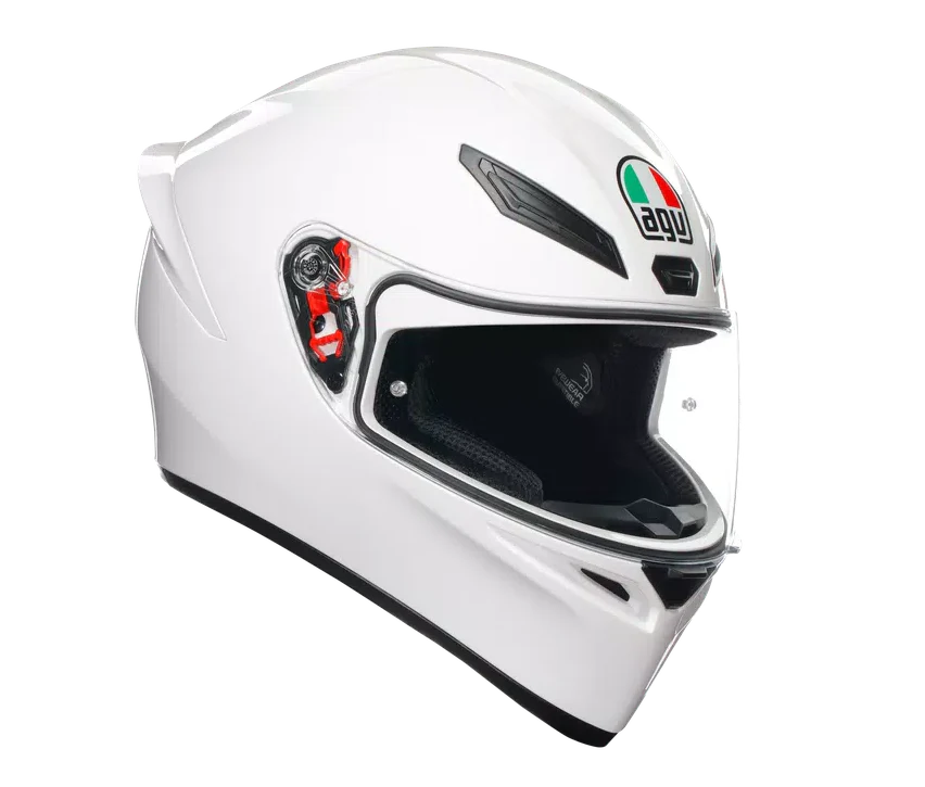 AGV K1 S Solid Gloss White Helmet
