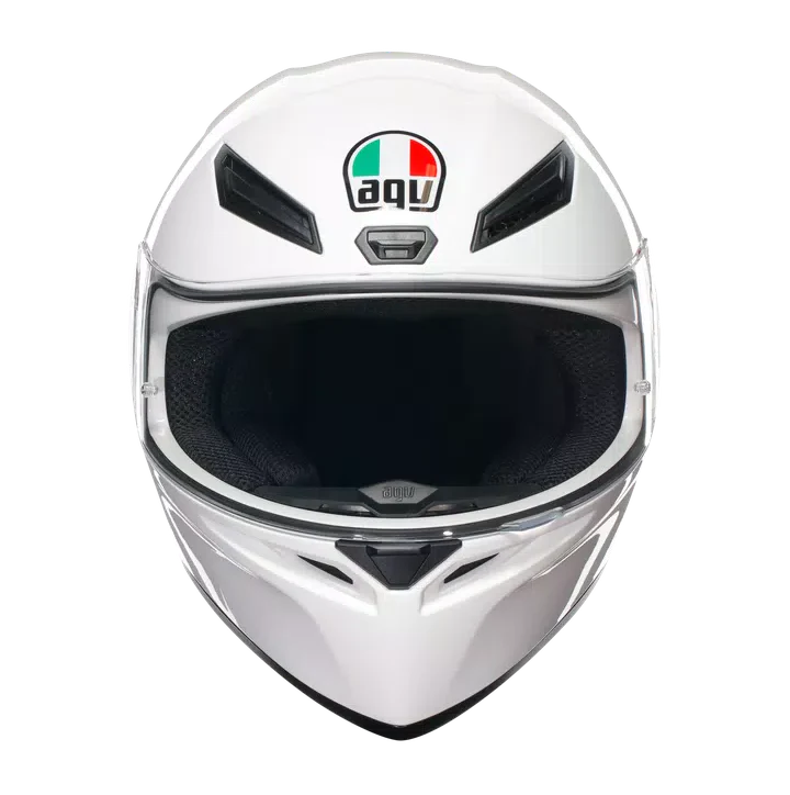 AGV K1 S Solid Gloss White Helmet