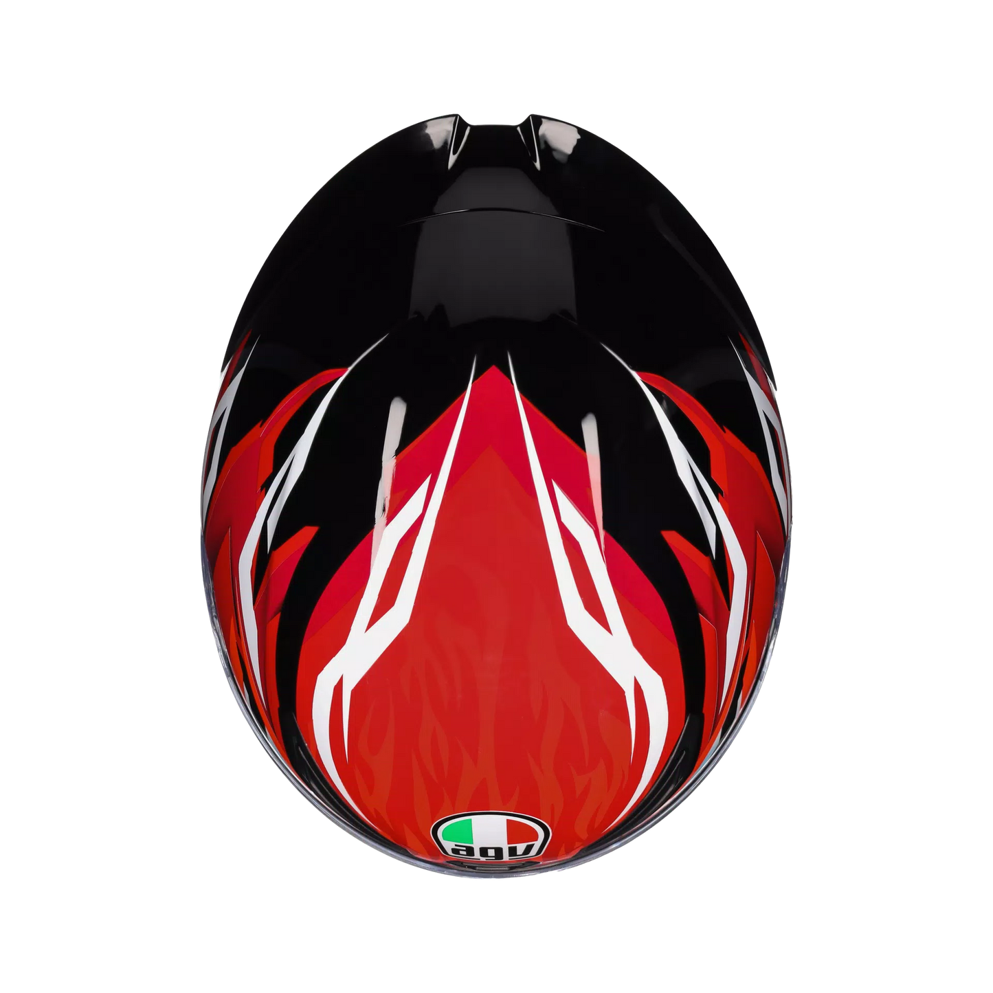 AGV K1S HELMET LION BLACK RED WHITE GLOSS