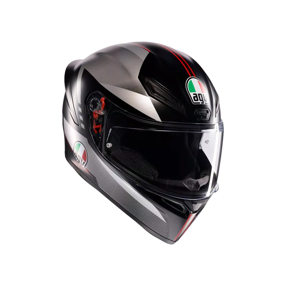 AGV K1 S Lap Matt Black/Grey/Red Helmet