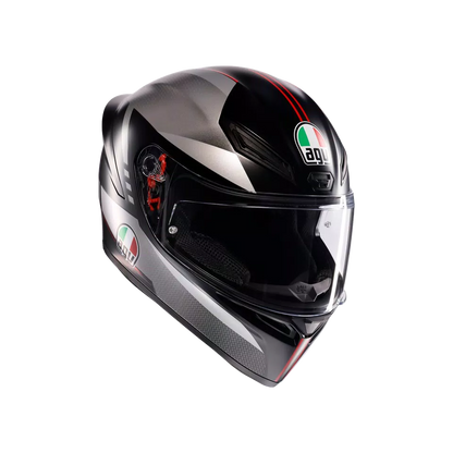 AGV K1 S Lap Matt Black/Grey/Red Helmet