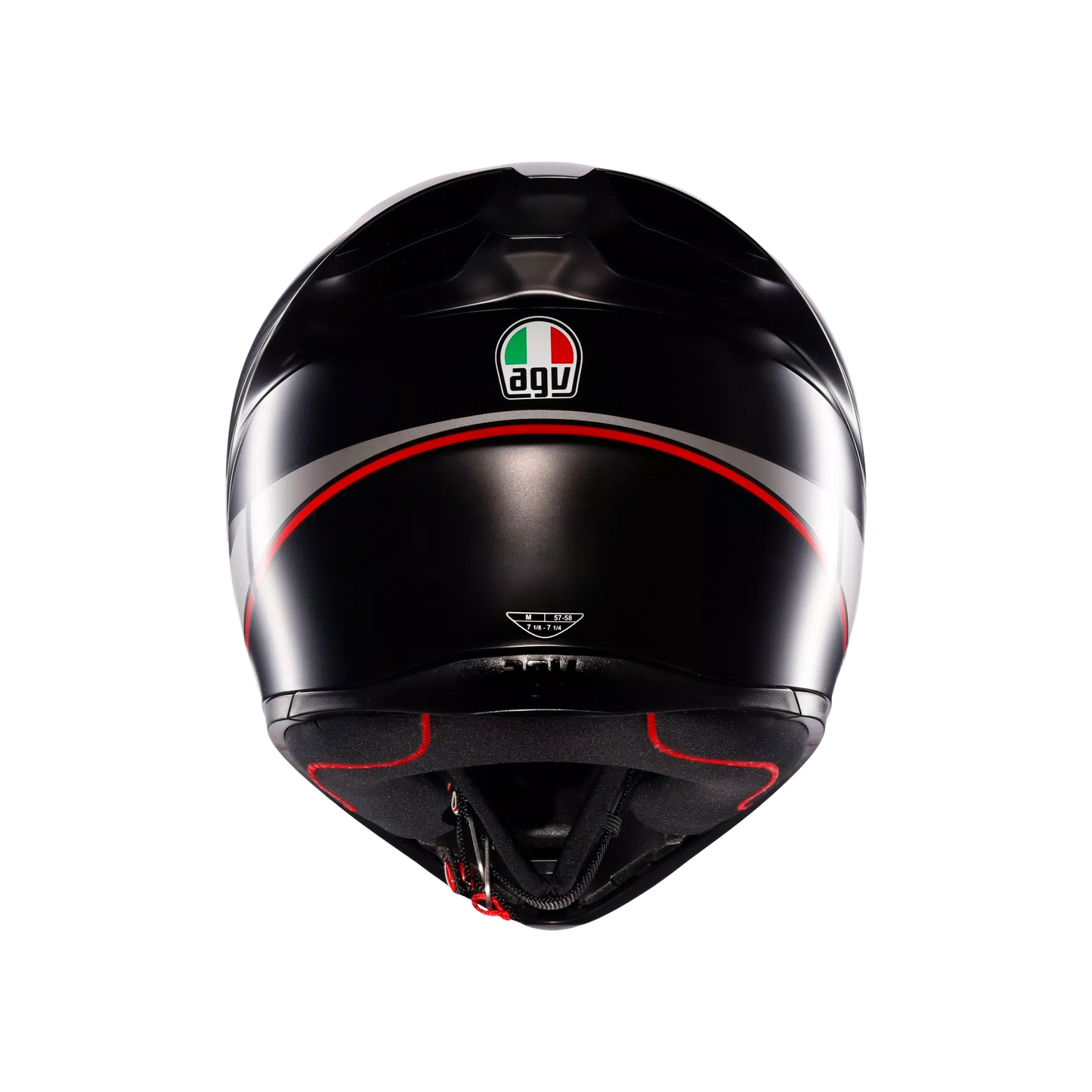 AGV K1 S Lap Matt Black/Grey/Red Helmet