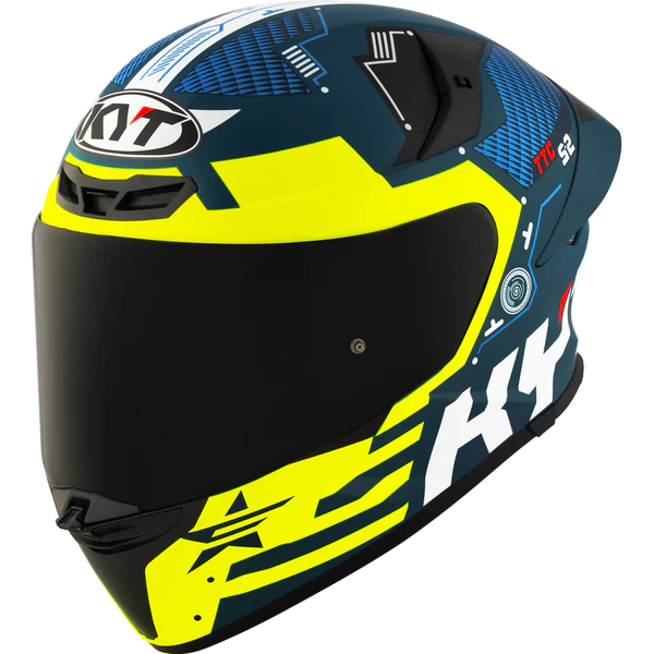 KYT TT Revo Fuselage Yellow Matt Helmet
