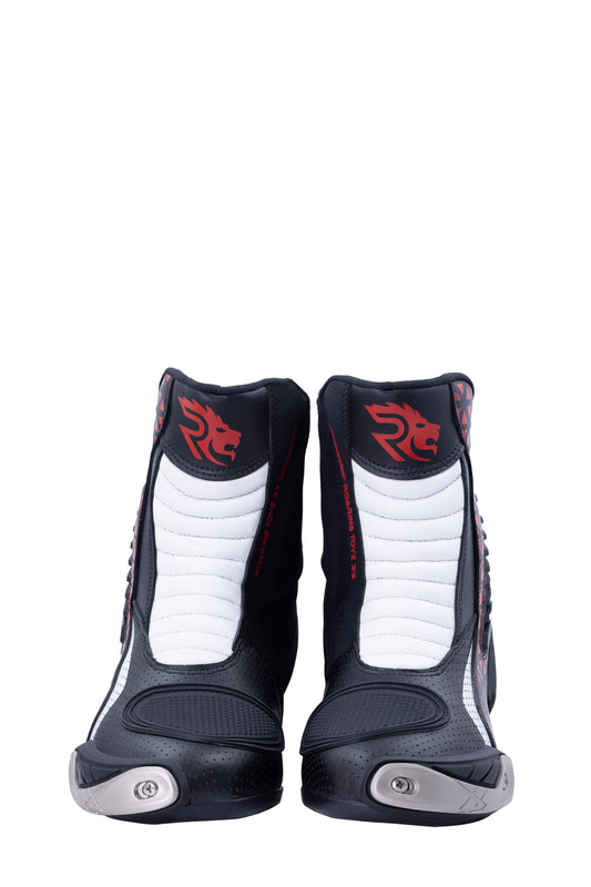 Roaring Toyz 33 Blazekin Red Black Short Racing Boots