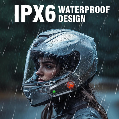 EDYELL C9 Motorcycle Bluetooth Intercom Headset,600M Talkback Distance,Wireless 50MM Earphone Helmet Bluetooth,IPX6 Waterproof, Available 3 Colours