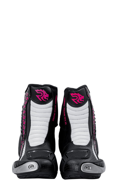 Roaring Toyz 33 Blazekin Pink Black  Short Racing Boots