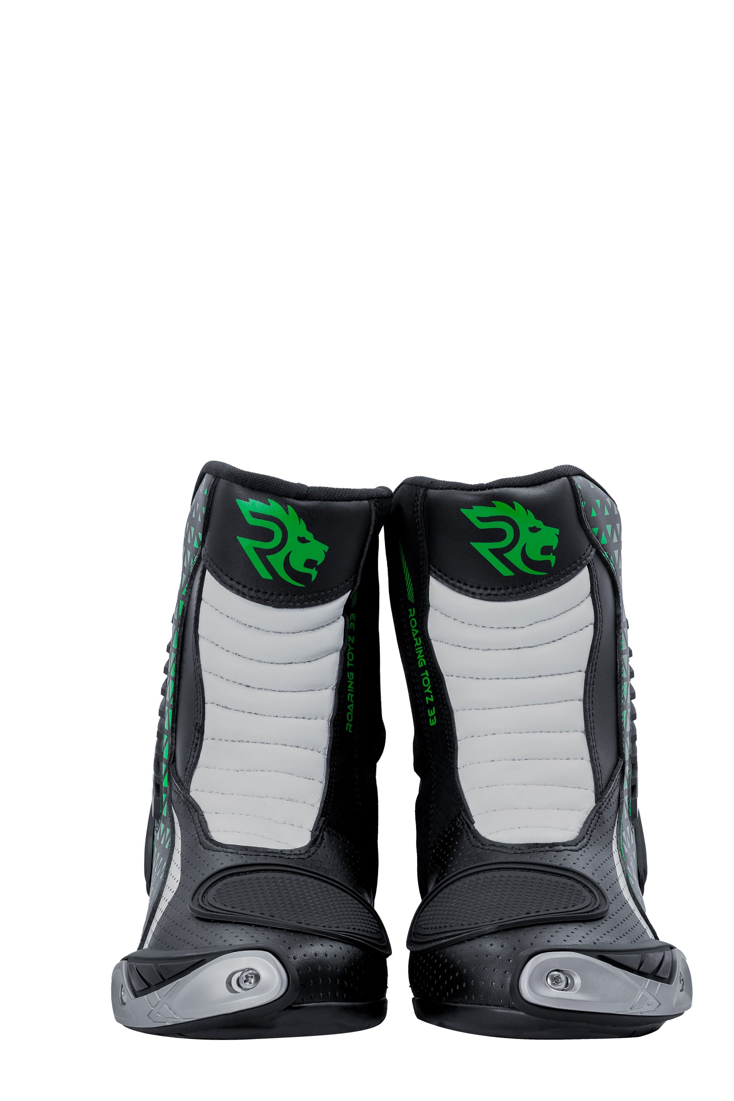 Roaring Toyz 33 Blazekin Green Black  Short Racing Boots