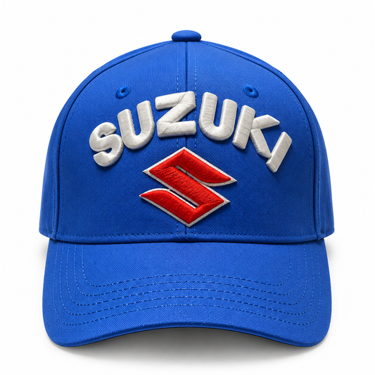 Suzuki Blue Heritage Logo Printed Cap