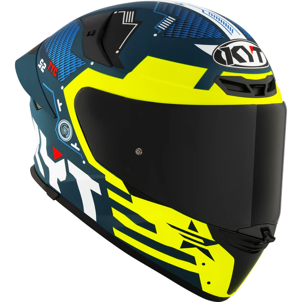 KYT TT Revo Fuselage Yellow Matt Helmet