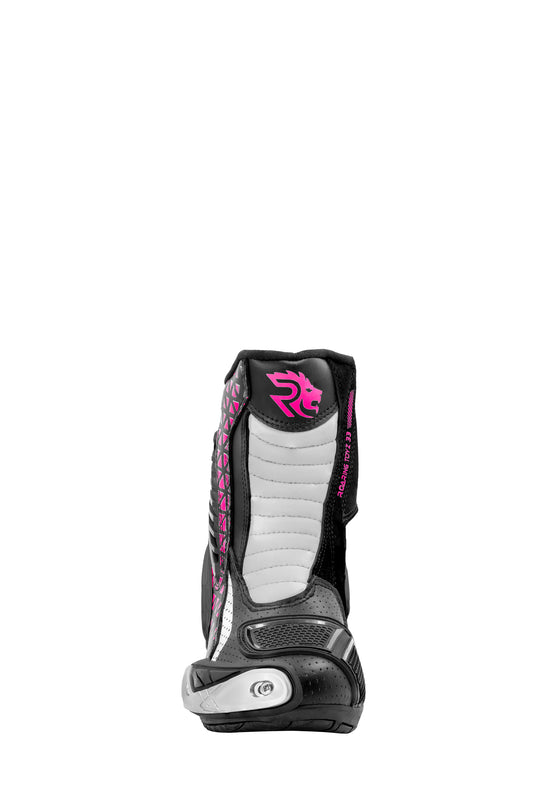 Roaring Toyz 33 Blazekin Pink Black  Short Racing Boots