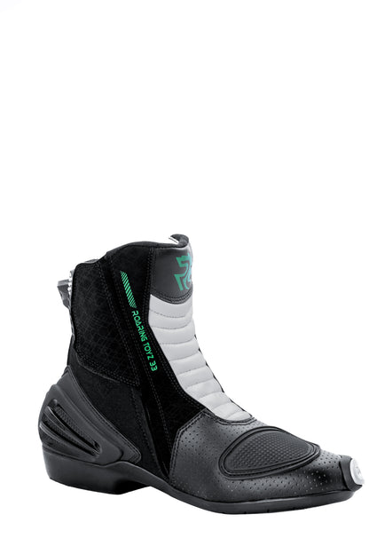 Roaring Toyz 33 Blazekin Green Black  Short Racing Boots
