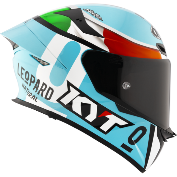 KYT TT Revo Leopard Replica Tricolore Helmet