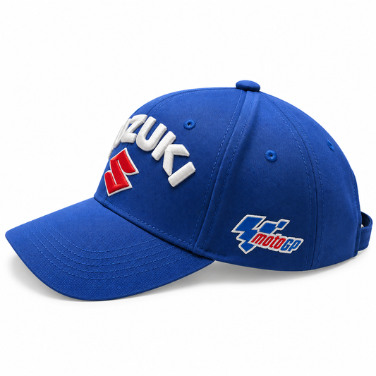 Suzuki Blue Heritage Logo Printed Cap