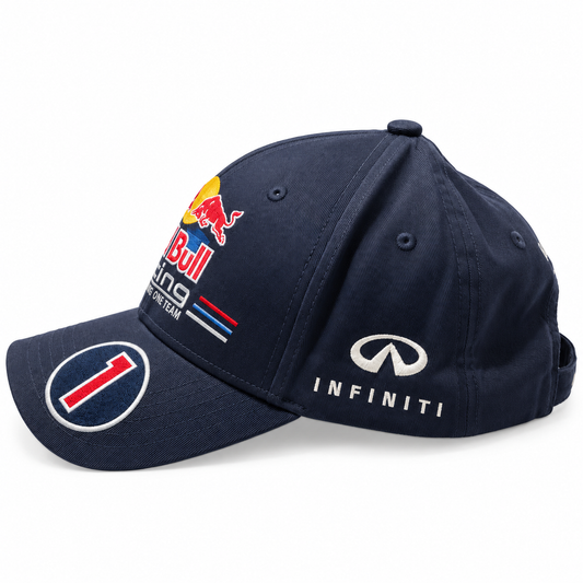 Red Bull Racing Navy Blue Team Printed Cap