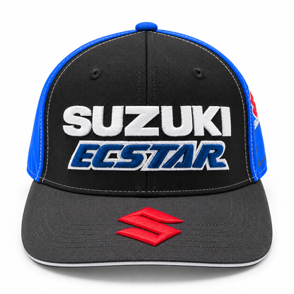 Suzuki Ecstar Black & Blue Racing Printed Cap
