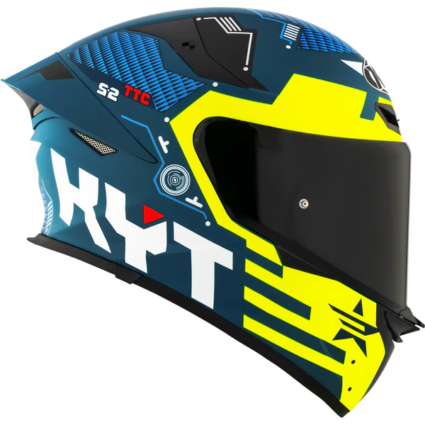 KYT TT Revo Fuselage Yellow Matt Helmet