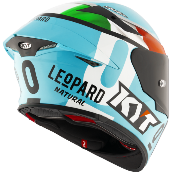 KYT TT Revo Leopard Replica Tricolore Helmet
