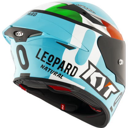 KYT TT Revo Leopard Replica Tricolore Helmet