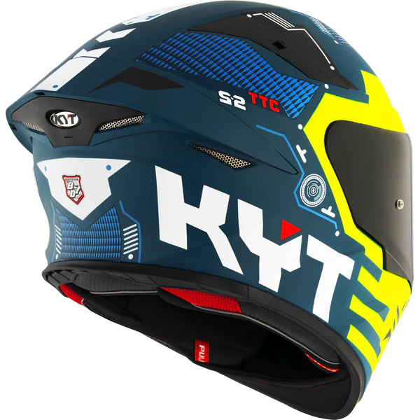 KYT TT Revo Fuselage Yellow Matt Helmet