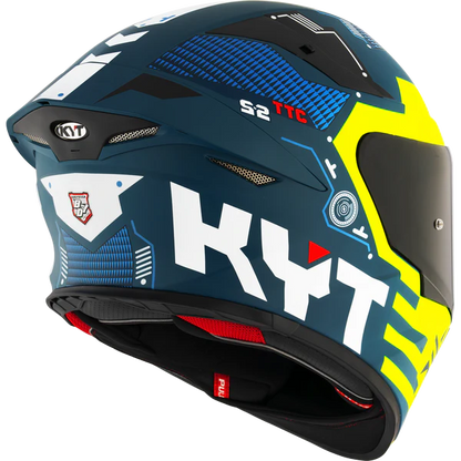 KYT TT Revo Fuselage Yellow Matt Helmet