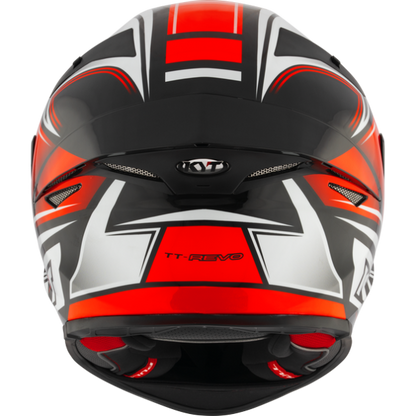 KYT TT Revo Tourist Red Fluo Helmet