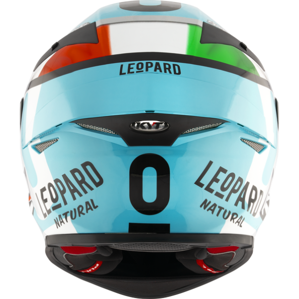 KYT TT Revo Leopard Replica Tricolore Helmet